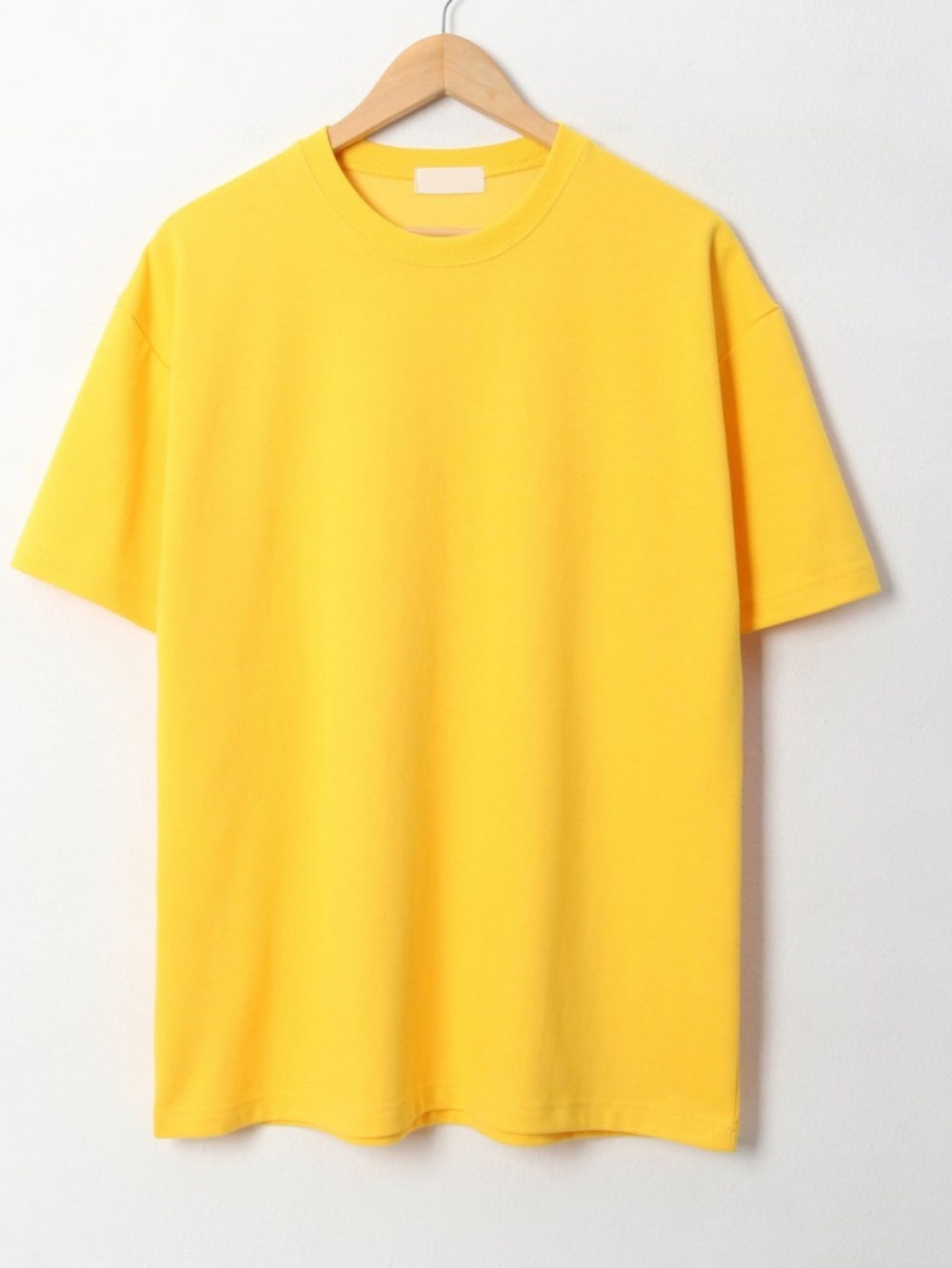 반팔 티셔츠 옐로우 색상 이미지-S8L2